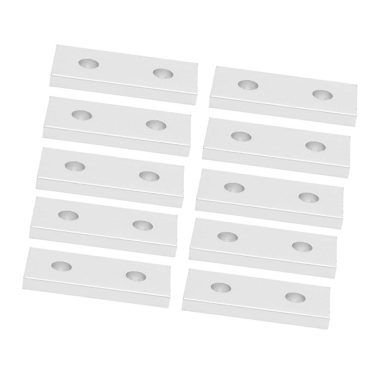 10Pcs Joining Plate Aluminum Flat Connecting Reinforcement Vertical Connection Tool2020-2 Hole