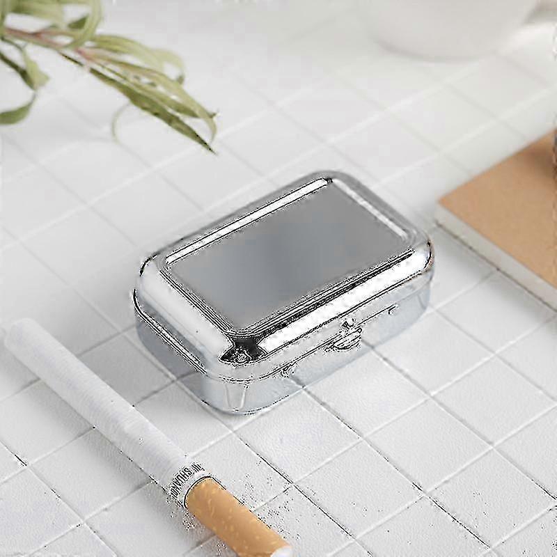 Lommeaskebeger i rustfritt stål for reiser, luktsikkert miniaskebeger