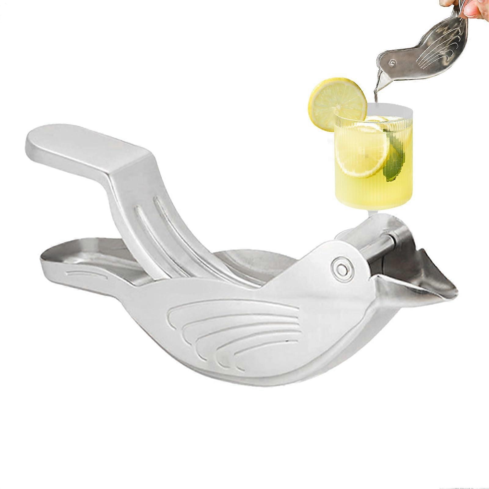 Lemon Lime Handheld Citrus Juicer Aluminum Manual Squeezer with Ergonomic Grip for Fresh Juice and Cocktails