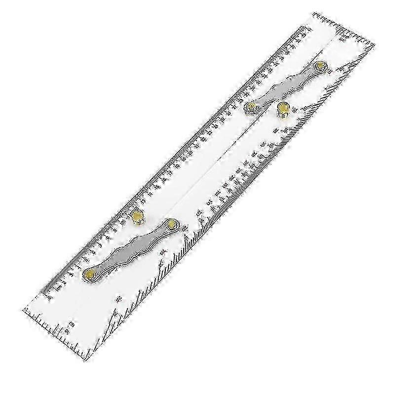 Parallel Ruler Clear Scales, Mapping Points To Pull Parallel Ruler 450mm, Nautical Charts Parallel
