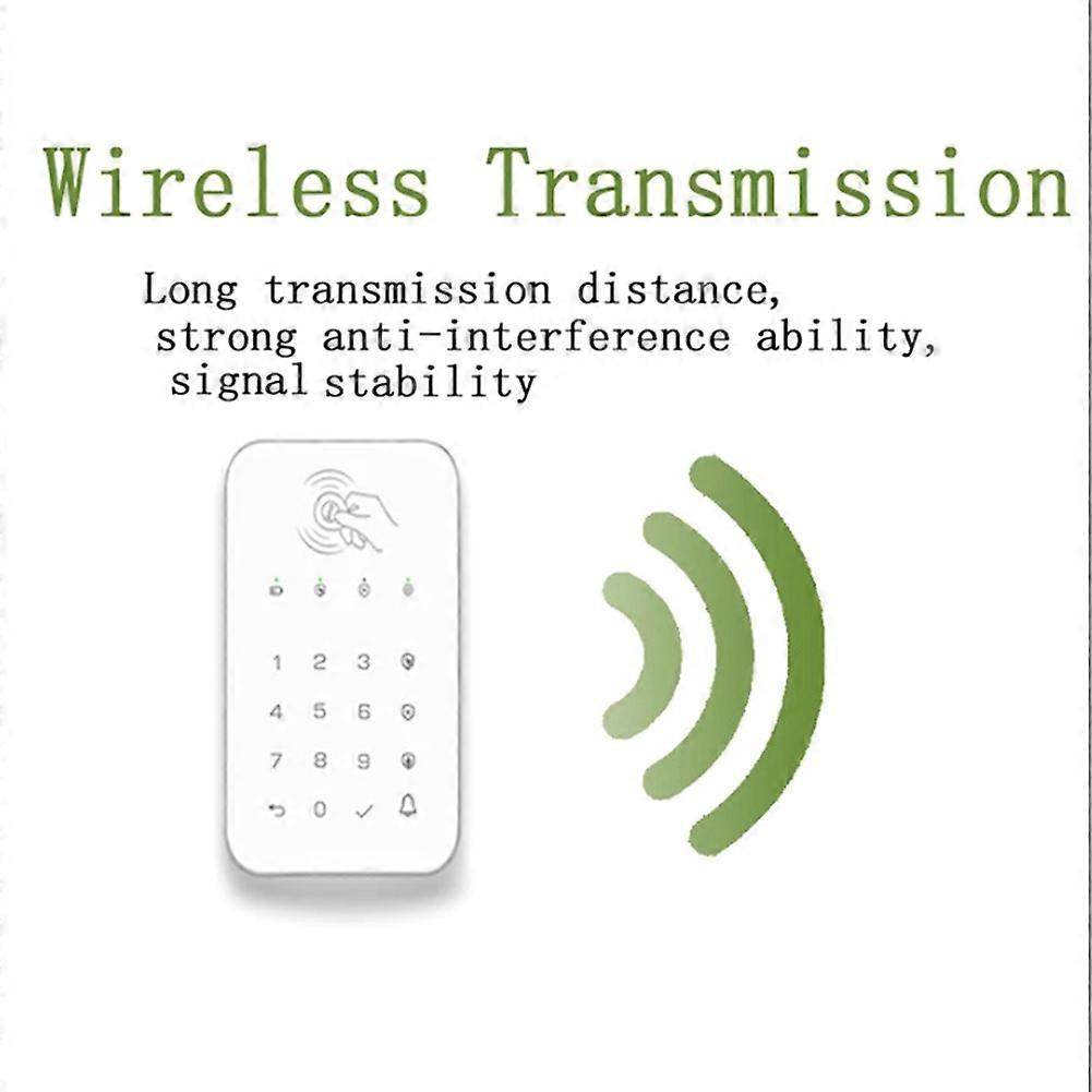 Wireless Touch Keypad Lock 433Mhz Frequency Ev1527 Weapon Code Unlock Security System Code RFID Connected Alarm Center