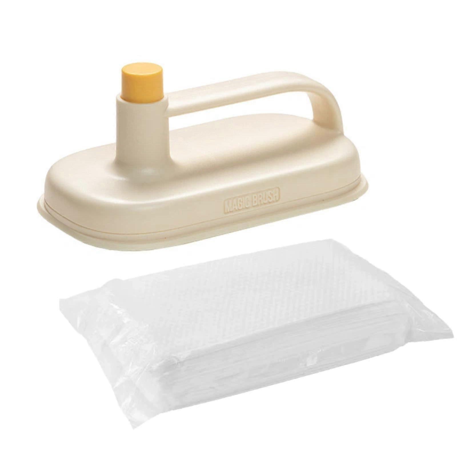 Kitchen Eraser with Replaceable Beige Cloth Set – Includes 50 Replacement Pads for Home Cleaning