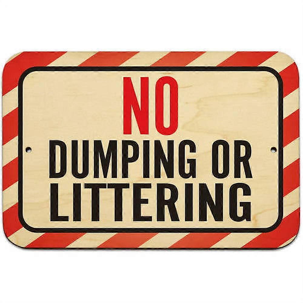 No Dumping Or Littering Sign