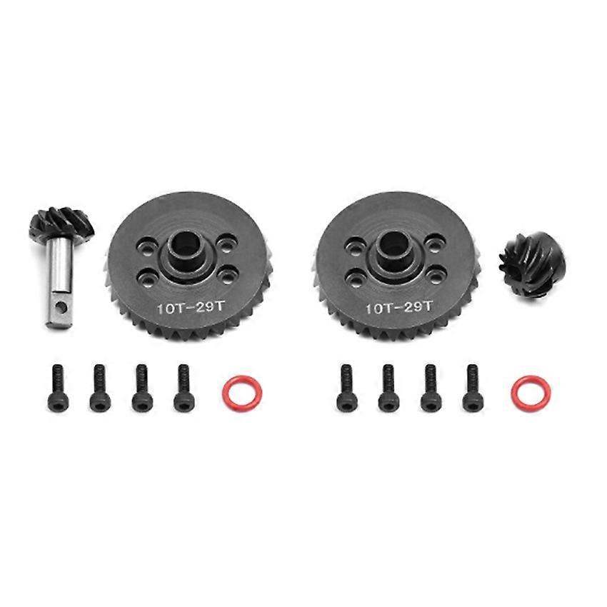 F-150 Front/Rear Differential Helical Gears 10T-29T for RAXXAS Slash 4X4 1/10 Ford Accessories (1x Front and Rear Differential Set RZ035)