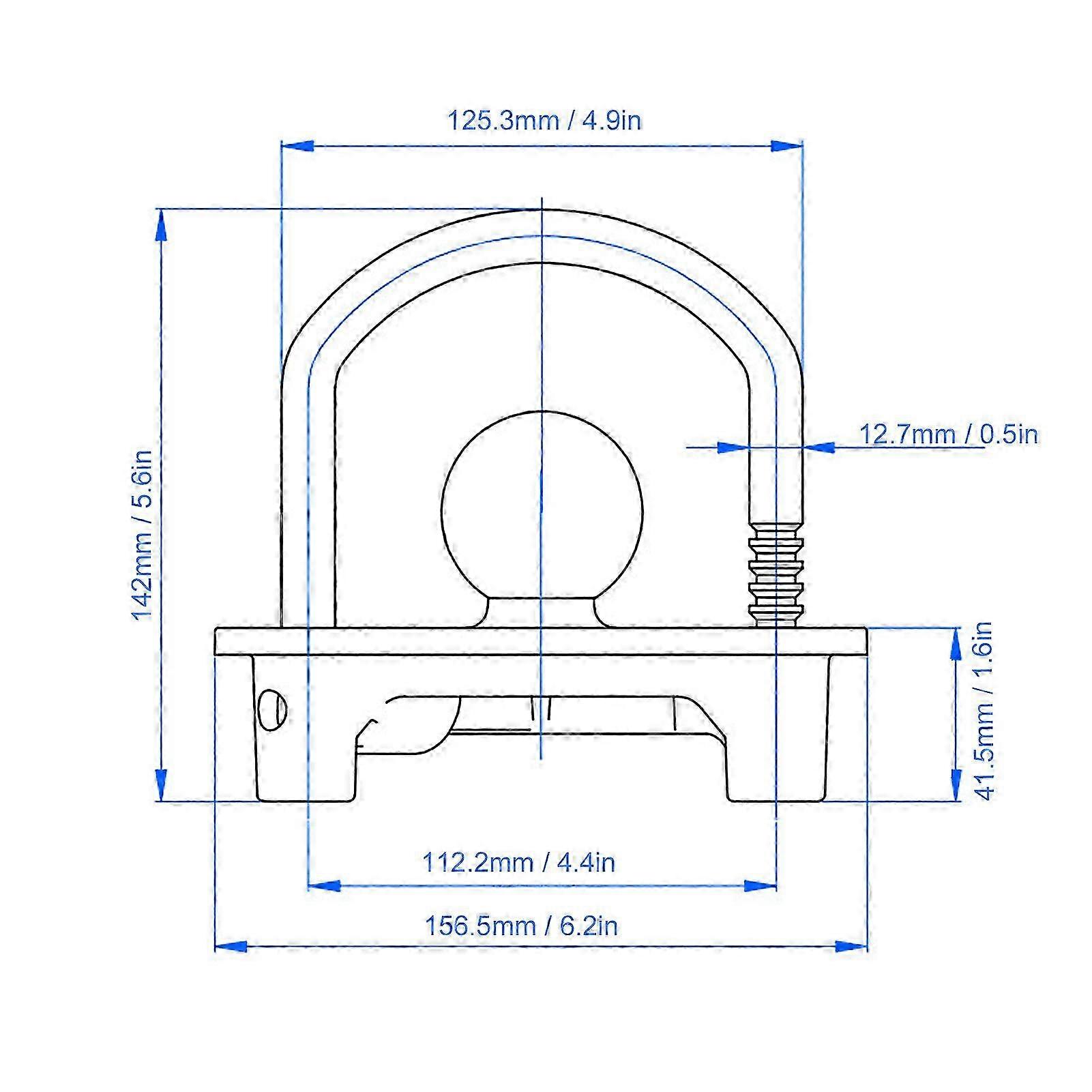 Universal Trailer Coupler Lock Resistant to Prying Rust Proof
