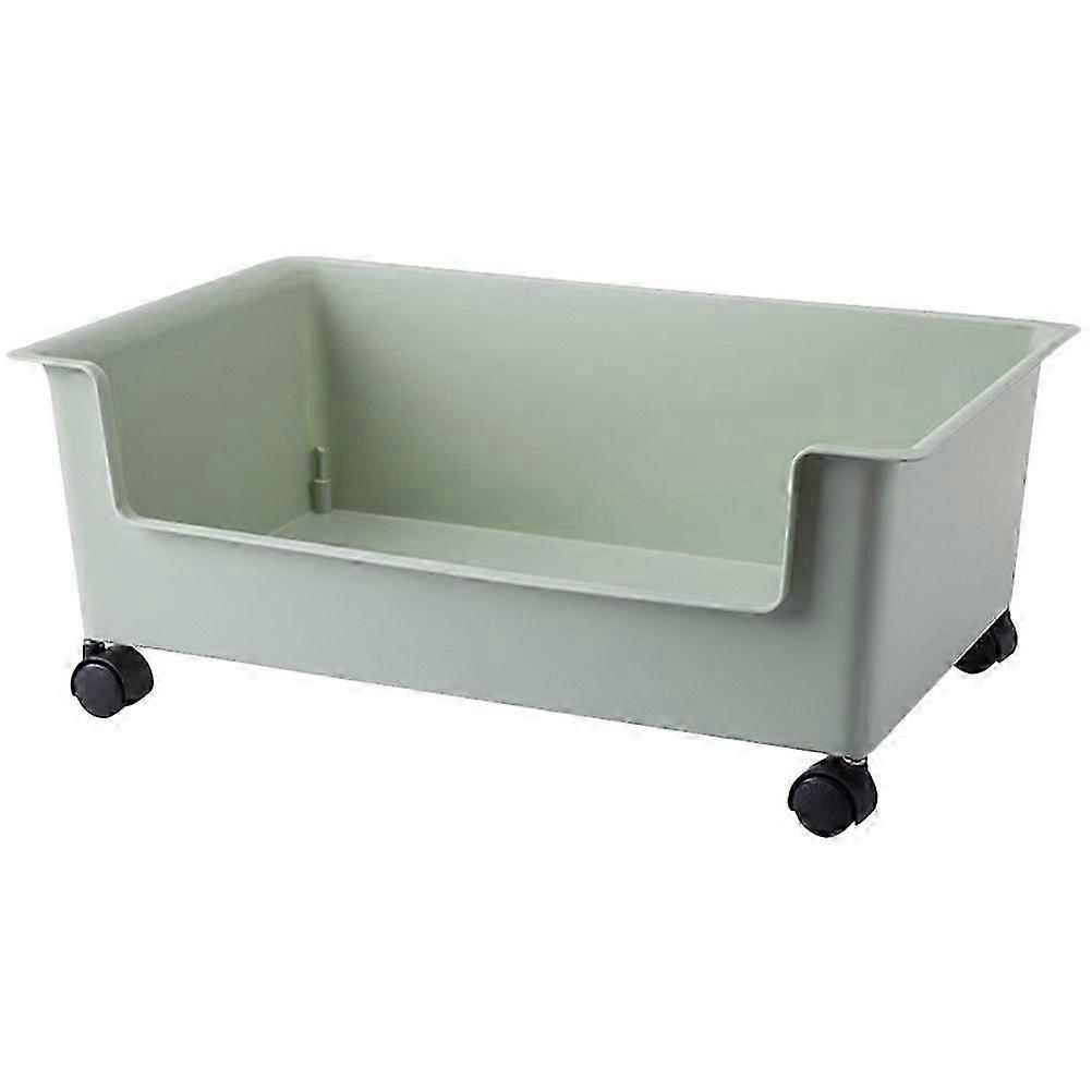 Dormitory Books Storage Container Bookcase on Wheels Under Desk Book Storage Bin with Wheel