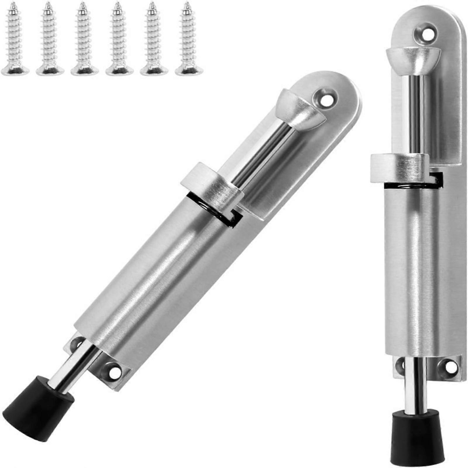 Pack of 2 Convenient Foot Activated Door Stops for Secure Holding Prevents Accidental Closures in Commercial Space Multicolor