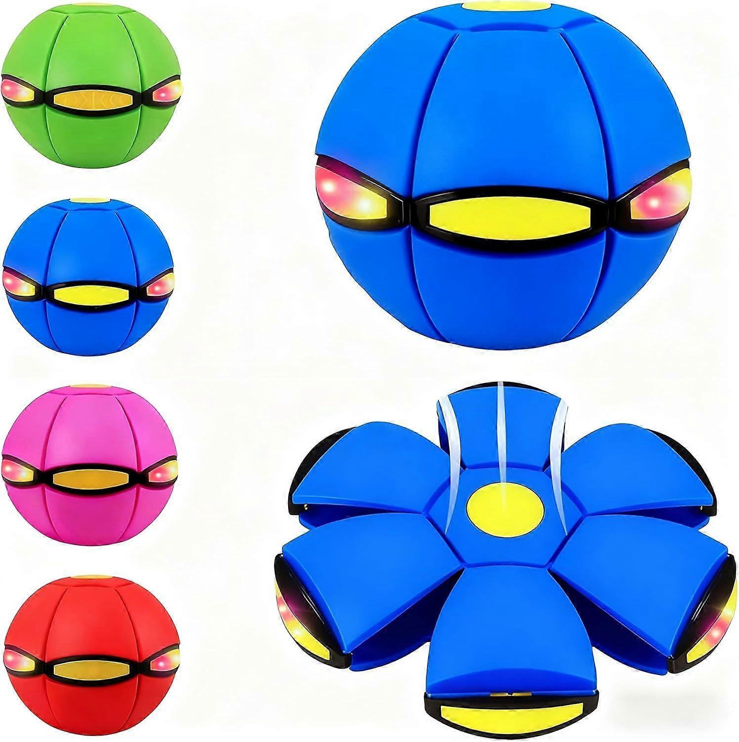 Quality Magic Metaball Bouncing Ball, Magic Meta Ball Flying Saucer Bouncy Balls with 6 Light,Parent-Child Interaction, Educational Reaction Game for 