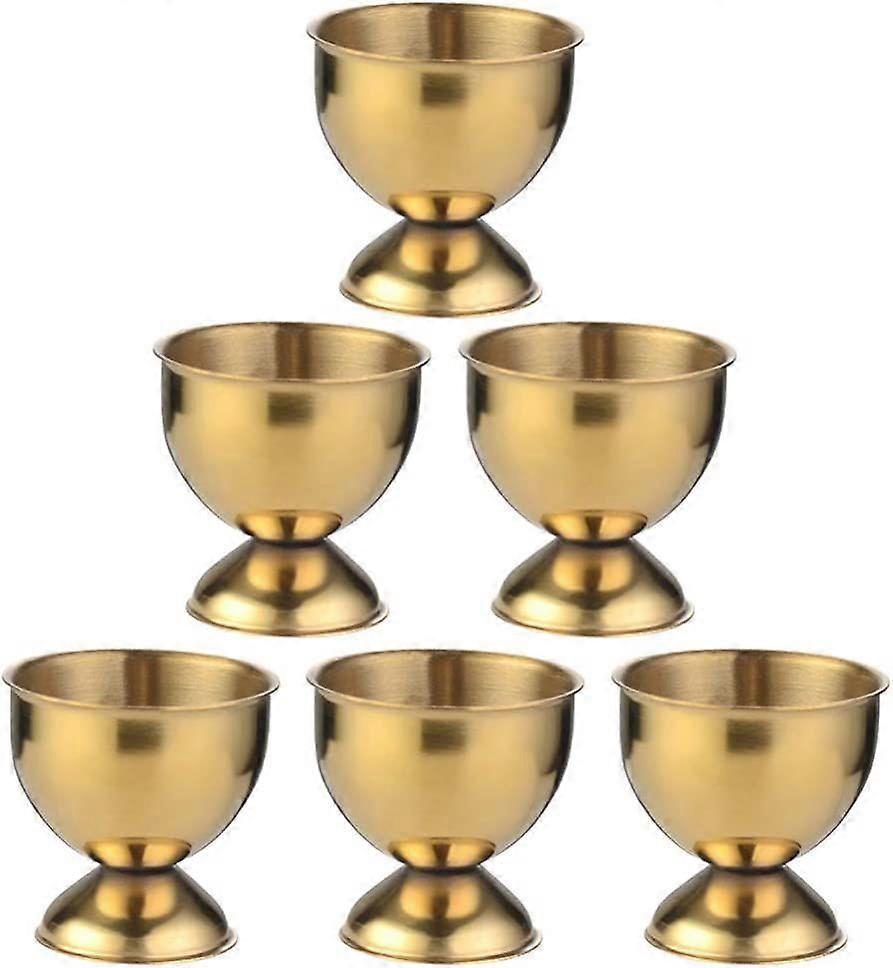 6 Stück Eierständer Edelstahl Eierbecher Gold Eierhalter Eierablage Eierablage für Kinder Osterei
