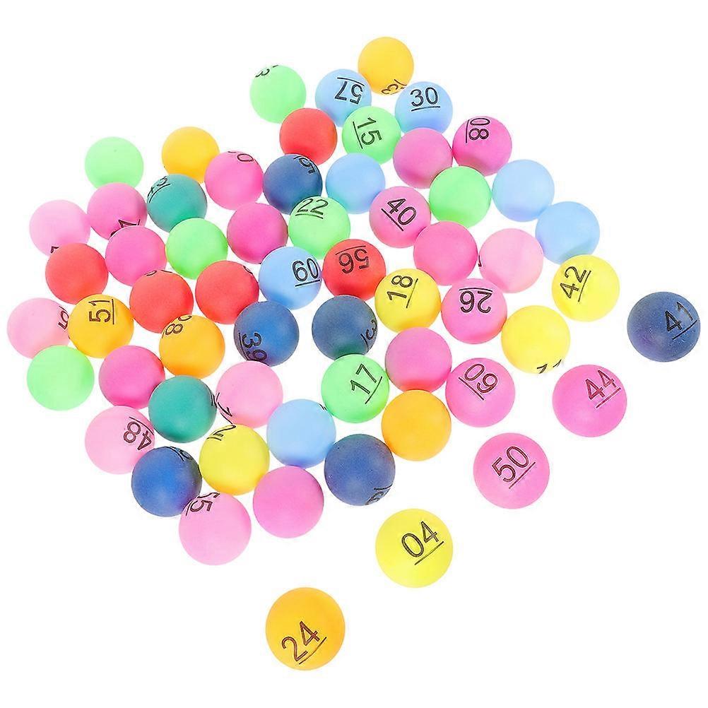 Colorful Raffle Draw Balls Plastic Set for Parties Group Activity 70Pcs
