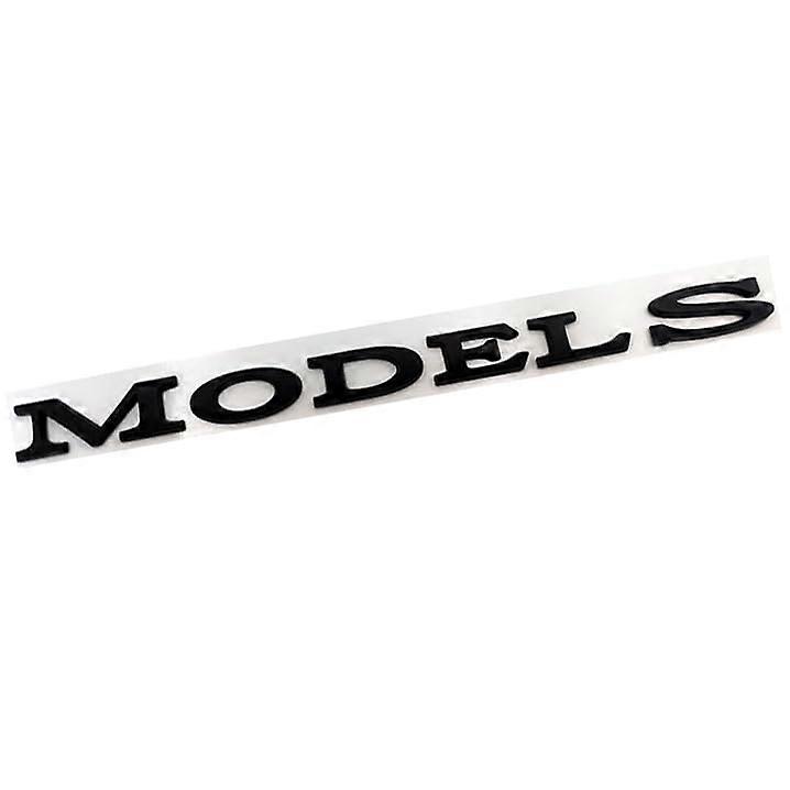 3D Trunk Emblem ABS Boot Letter Badge Rear  Replacement Black Silver Red for Tesla Model S