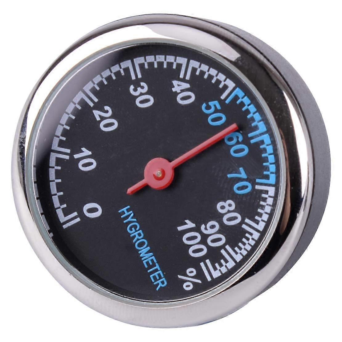 Mini Car Dashboard Thermometer Hygrometer with Compact Design and Transparency Glass