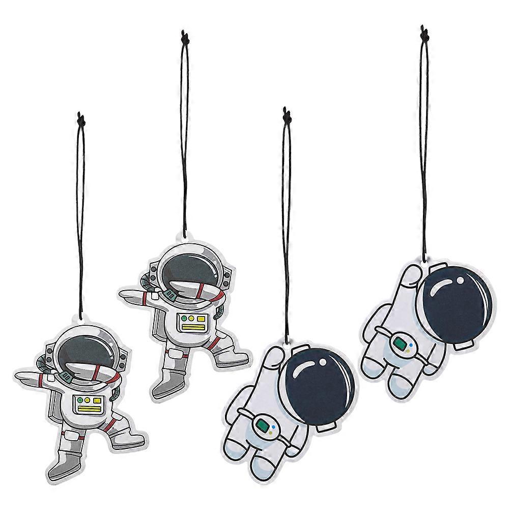Car Mirror Hanging Accessories Astronaut Diffuser 4Pcs for Decoration