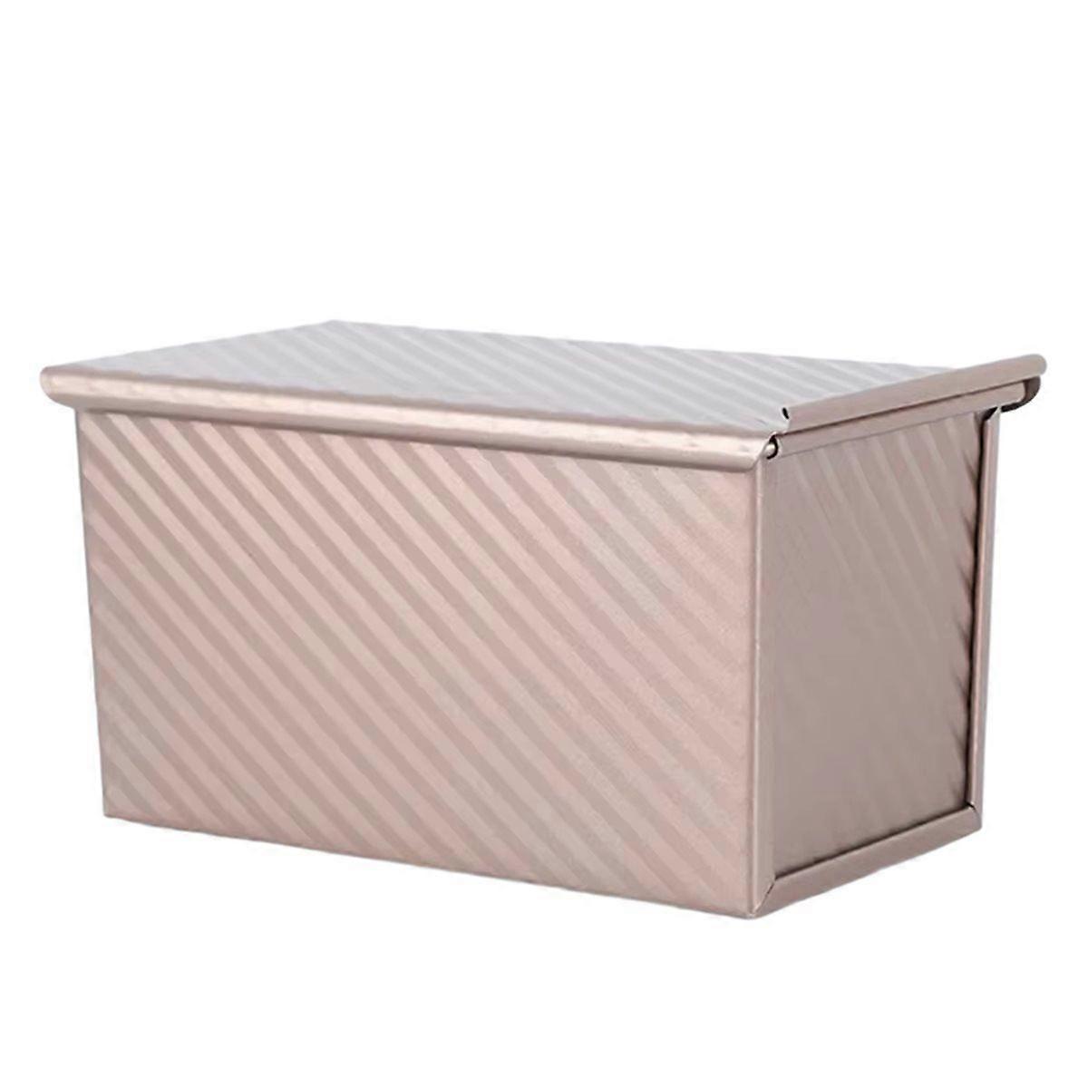 Rectangular Bread Mold with Cover Bread Baking Tray Cake Toast Non-Stick Toast Box with Lid Steel Ki