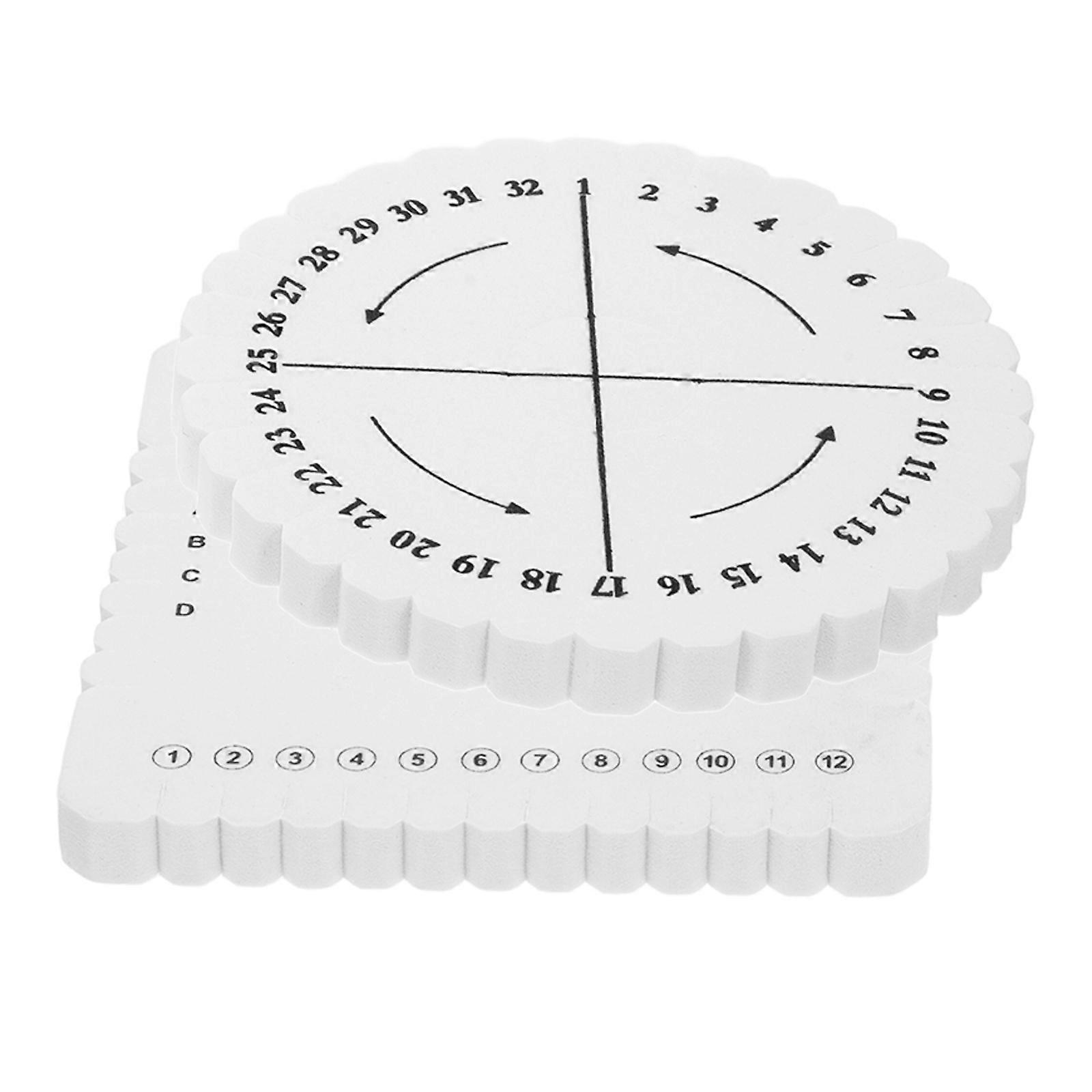 Craft Bracelet Weave Tool Weaving Cord .00X10.00X1.00CM White EVA Foam Braiding Tool 1 Set