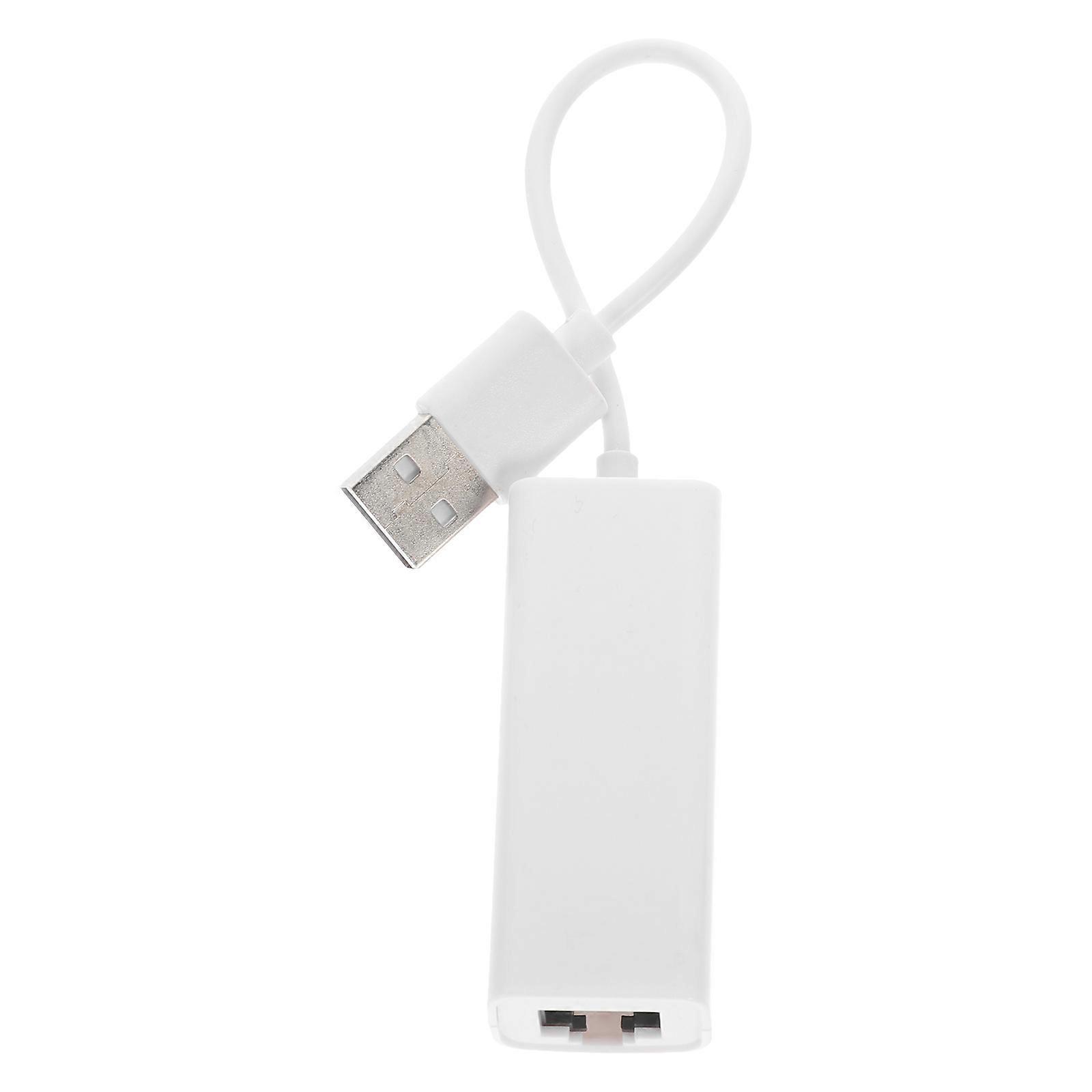 USB Network Adapter Gigabit Lan Adapter for Network Connecting 1Pcs White