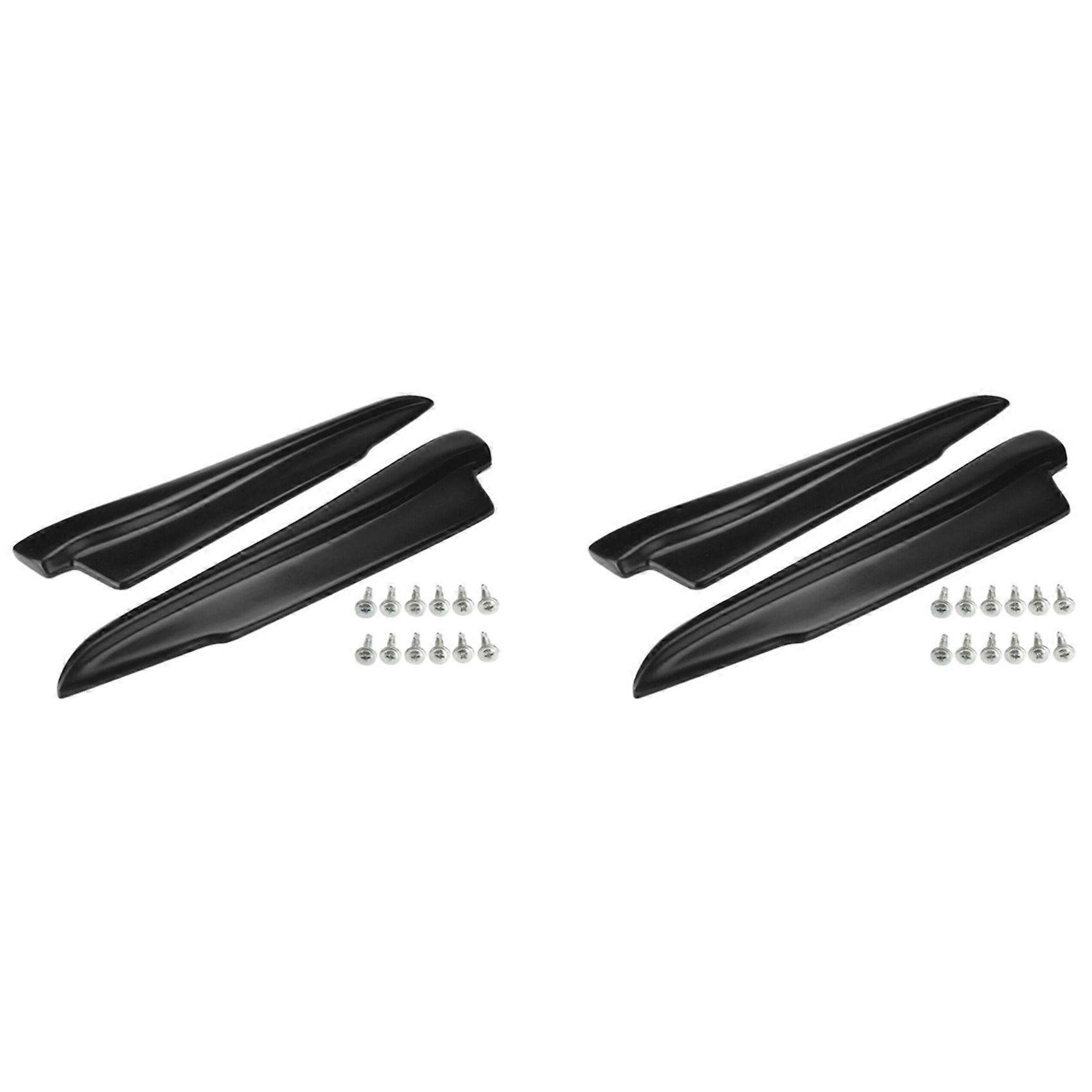 2 Pair Matte Black Rear Bumper Aprons Valance Lip for -BMW E90 E91 E92 E93 M3