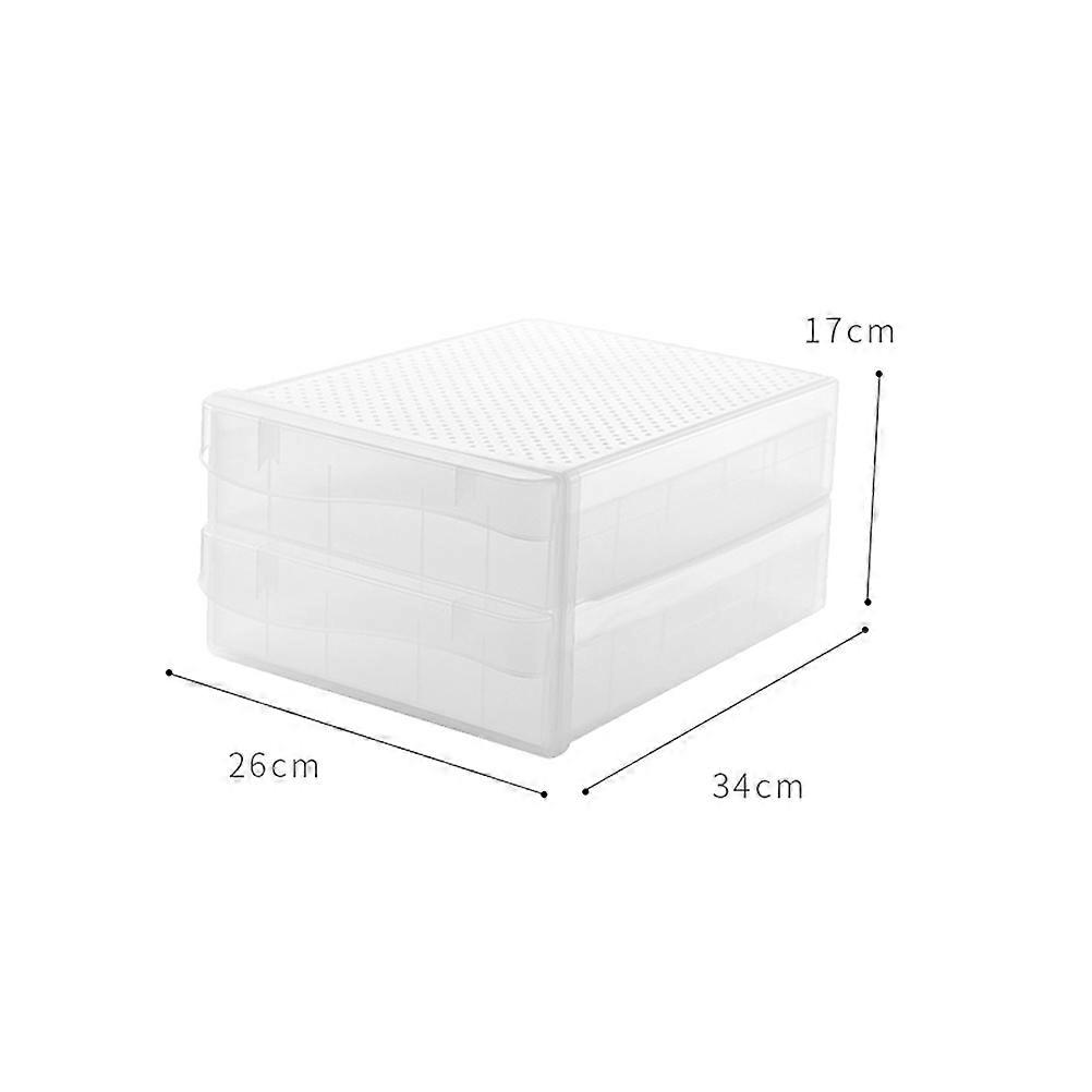 Plastic Storage Box for Kitchen with Telescopic Frame Transparent PP Material for Fridge Organization 1 pc