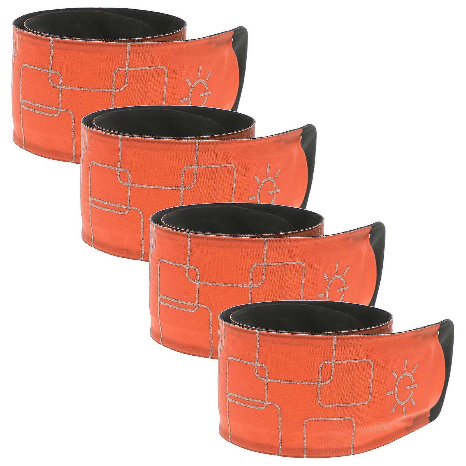 LED Horse Ankle Bands for Running with Reflective Adjustable Wraps 4Pcs