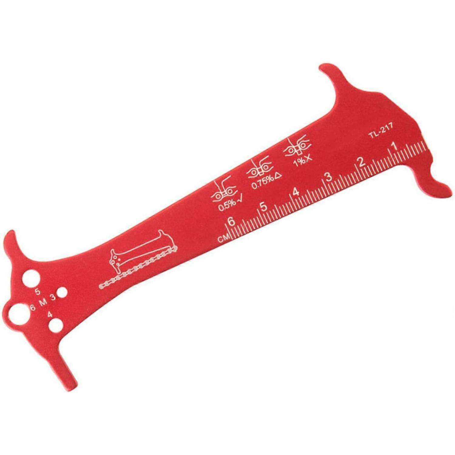 3PS,Bicycles Chain Wear Indicators Checker Cycling Chain Gauge Measurement Ruler Road Bike Chain Repair Tool Enduring（Y1628）