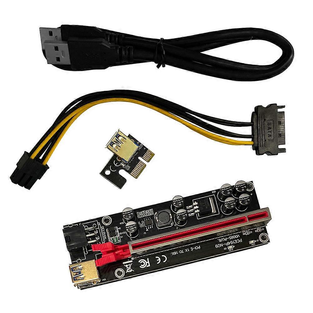 Pci- Adapter GPU Riser Card for Computer 5Sets with 6-Pin Connection