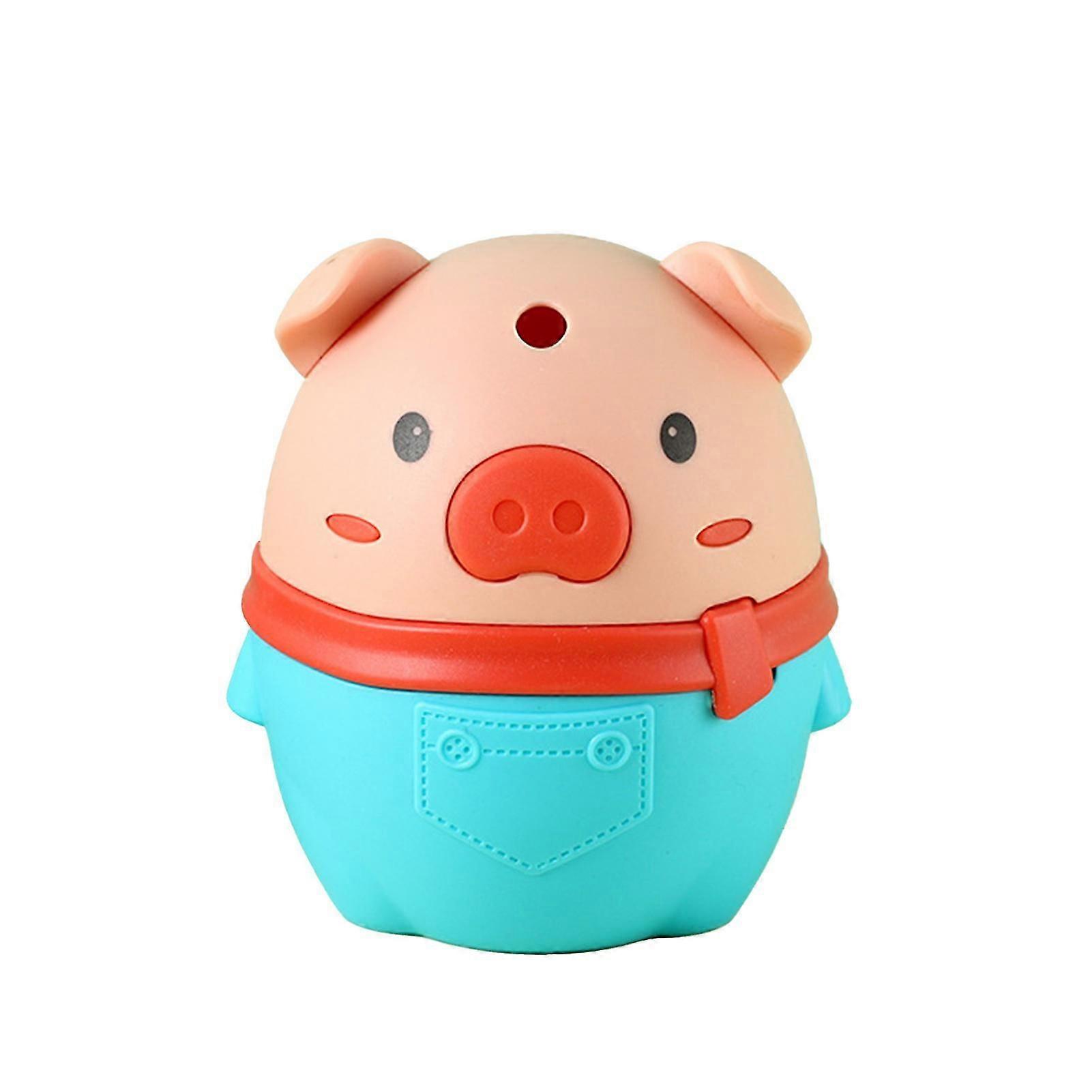 Toothpick Holder High Durability Adorable Appearance Round Edges Compact Size Multipurpose Creative Shape Pp Material Piggy Push-type Toothpick