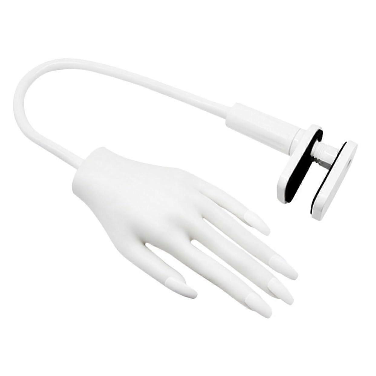 Nail Practice Hand with Tips  Realistic Flexible Mannequin Hand for Nail Art Training Beginners
