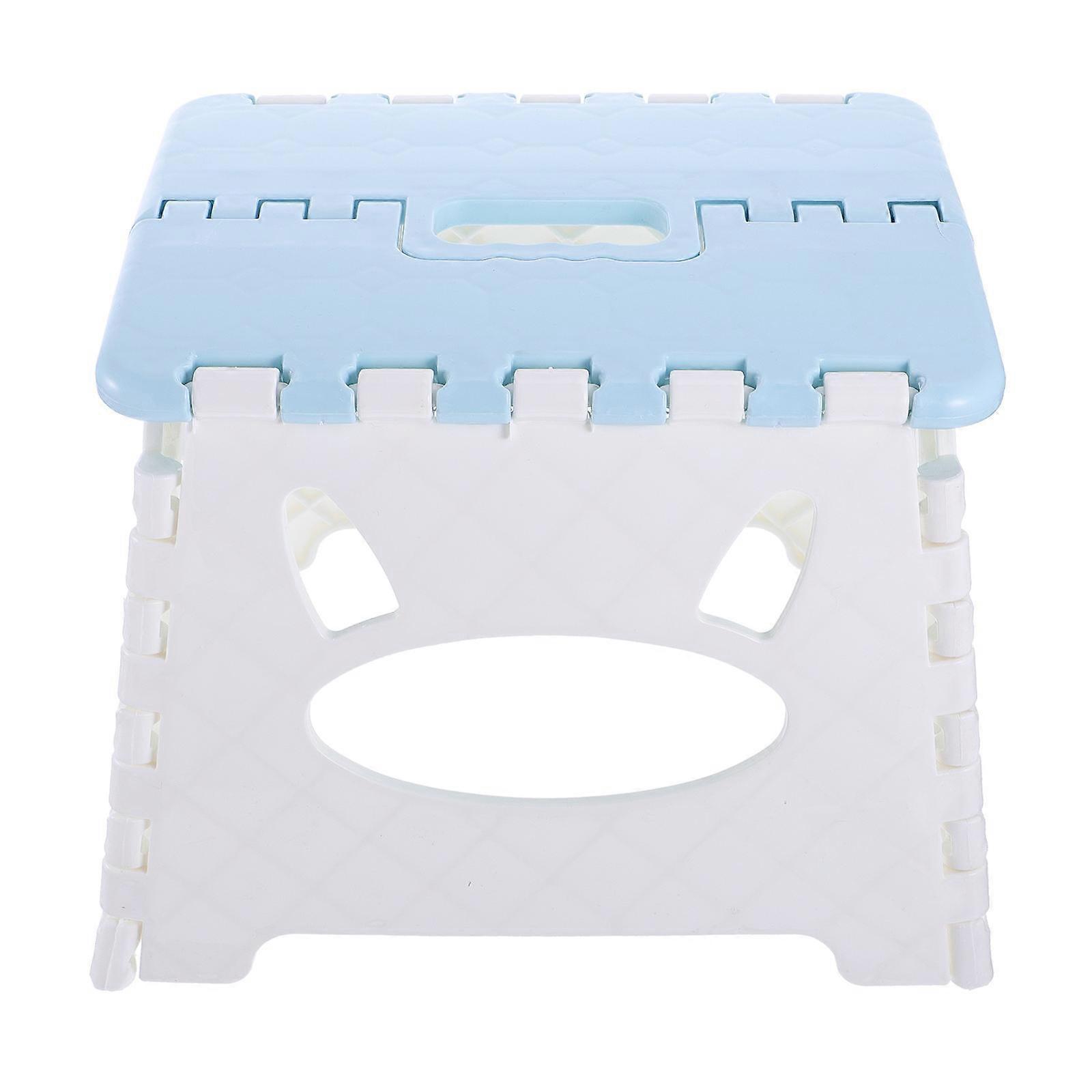 Plastic Folding Stool for Home Use 1Pcs Portable Blue Foldable Seat