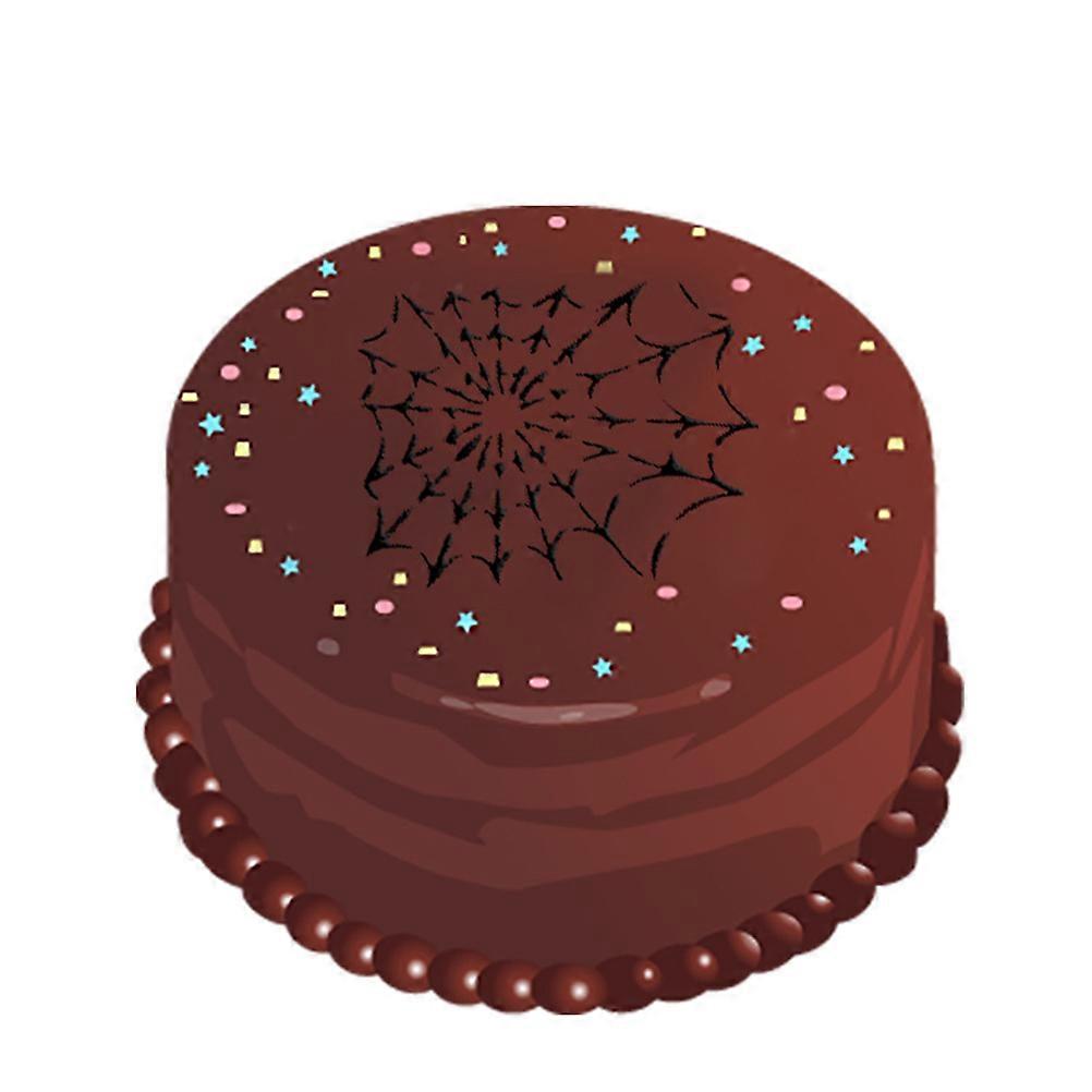 Spider Web Halloween Templates for Cake and Coffee Stencils 6Pcs Set