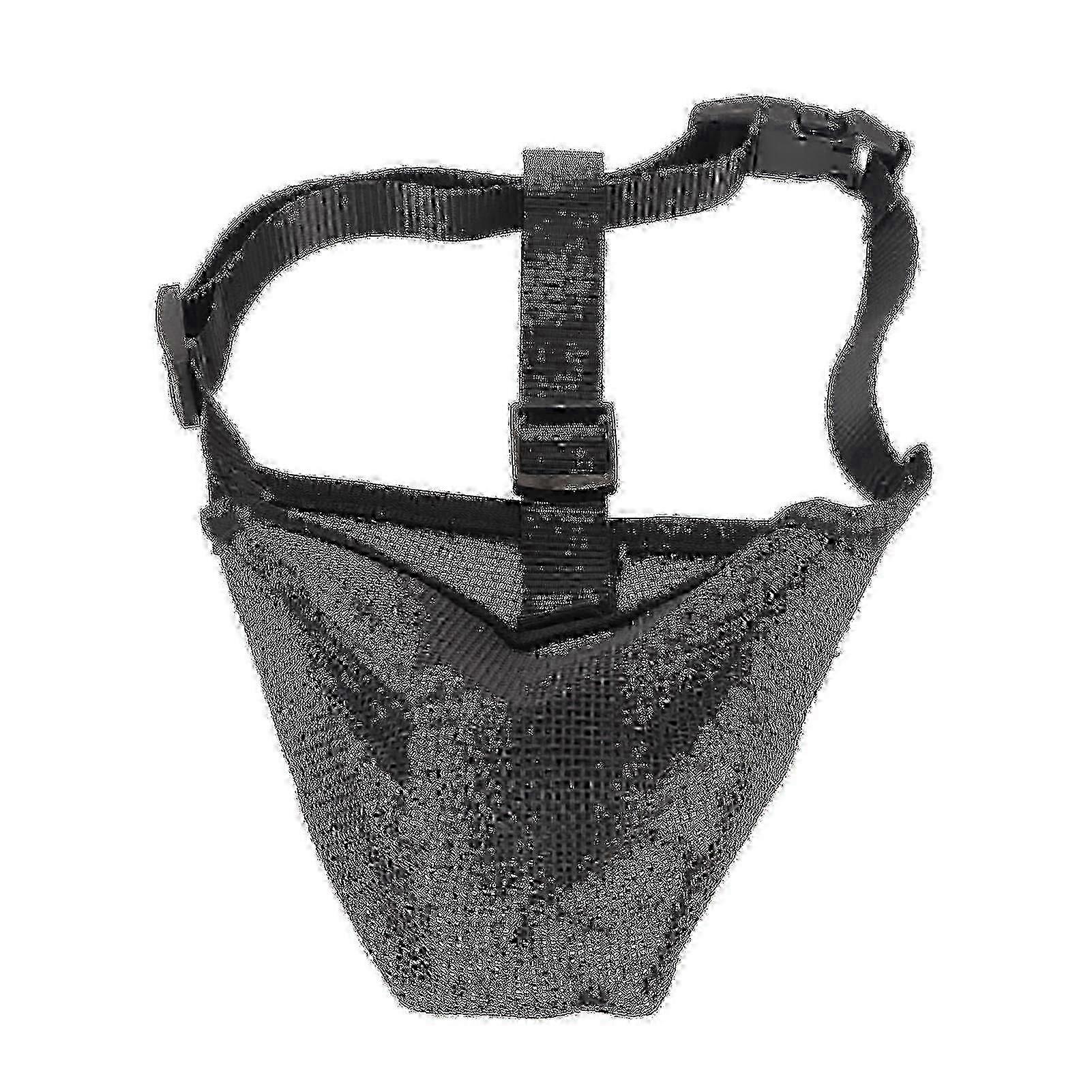 Breathable Adjustable Dog Muzzle - Mesh Covered Muzzle for Biting Chewing Licking Barking Hwy