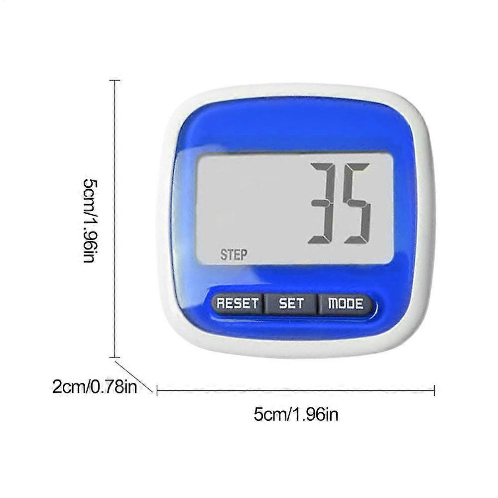 Digital LCD Pedometer with Clip Walking Running Step Counter Step 99999 Mini Step Meter for Jogging Training Walking