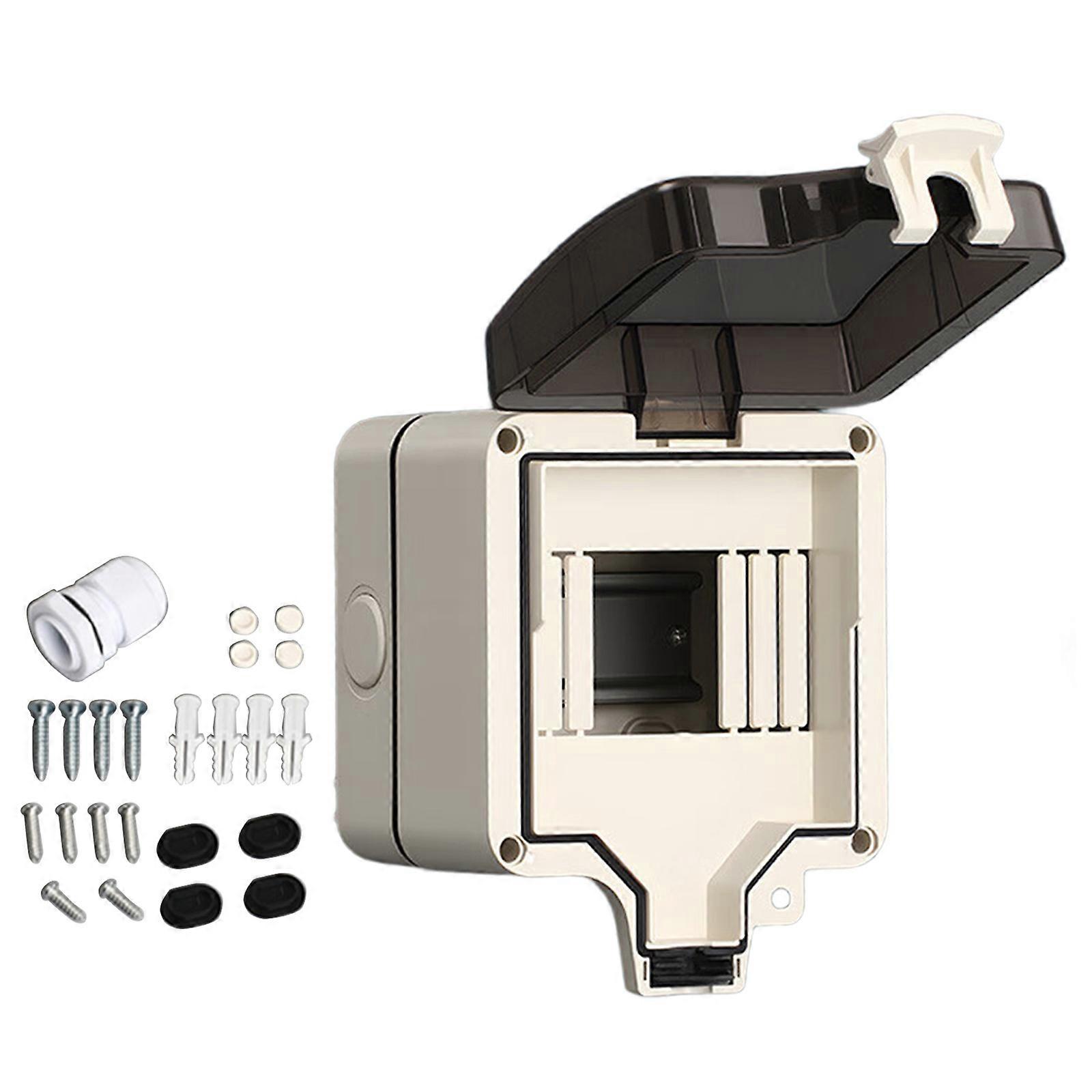 Circuit Breaker Distribution Box Protecting Easyly Mount Rail and Lockable Din Rail Enclosures for Safe Installation Multicolor