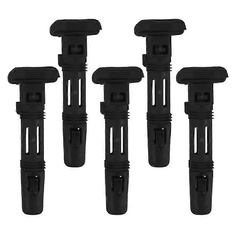 5Pcs Adjustable Locking Car Headrest Guide Inserts Durable Plastic Square Replacement for Vehicle Seats