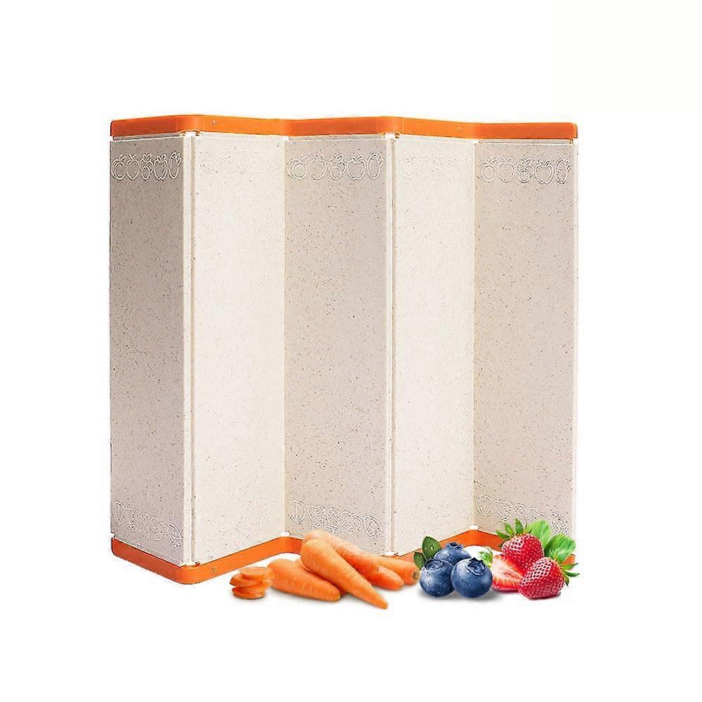 Folding Cutting Board for Kitchen and Camping, Dishwasher Safe Non Slip Surface, Compact Wheat Straw Design
