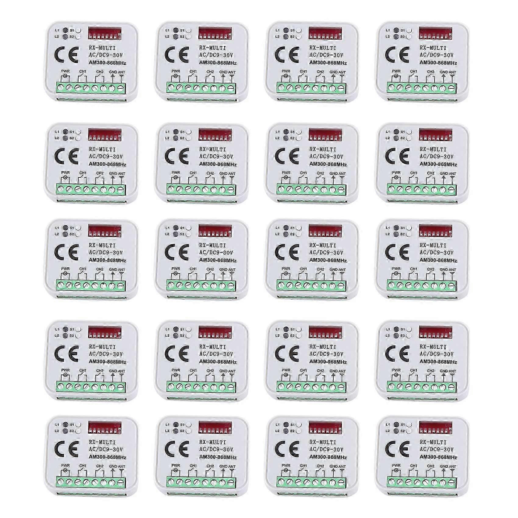 Universal RX Multi Frequency 300-868MHz Receiver 2CH 12V 24V