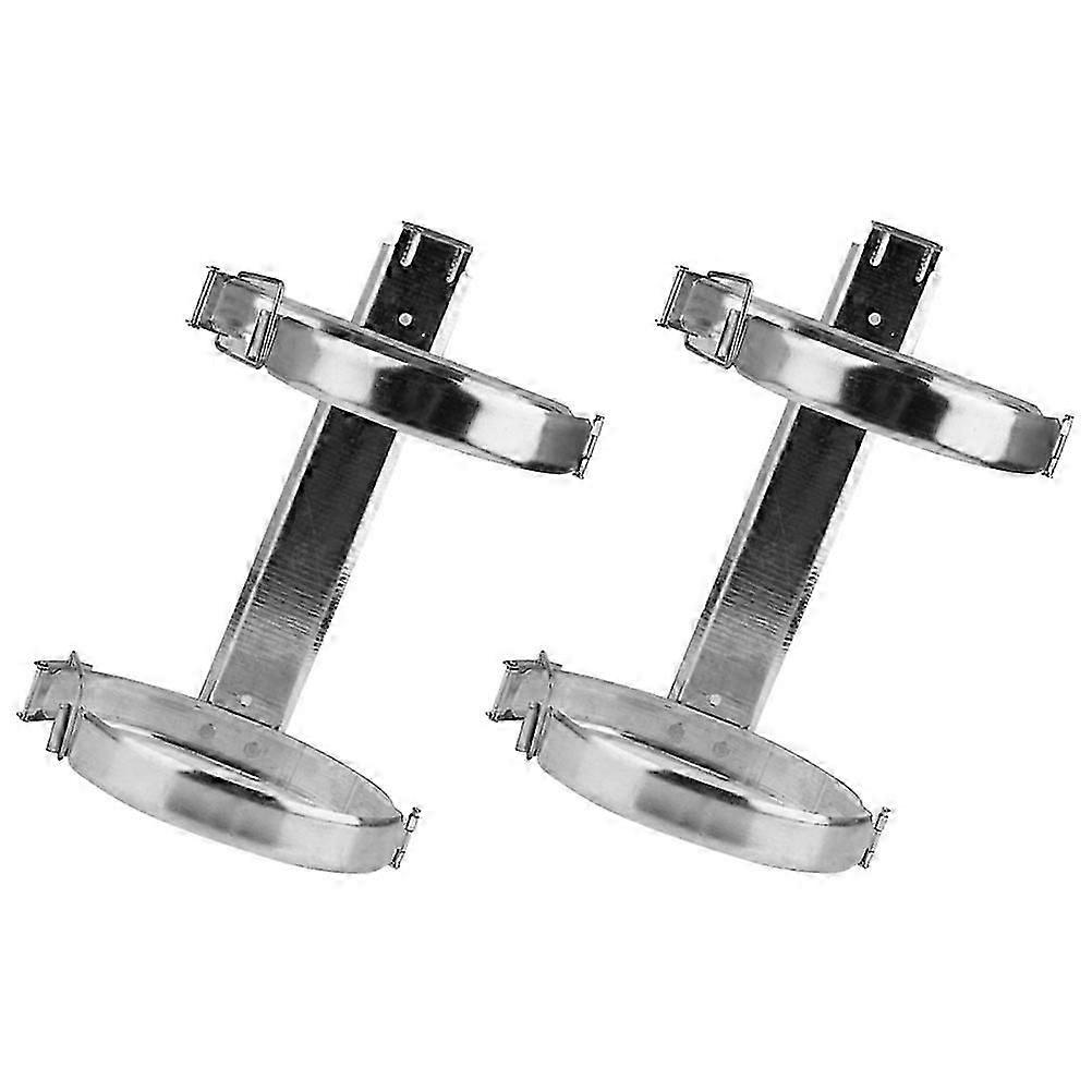 Fire Extinguisher Wall Bracket Iron Holder for Mounting 4Pcs Silver