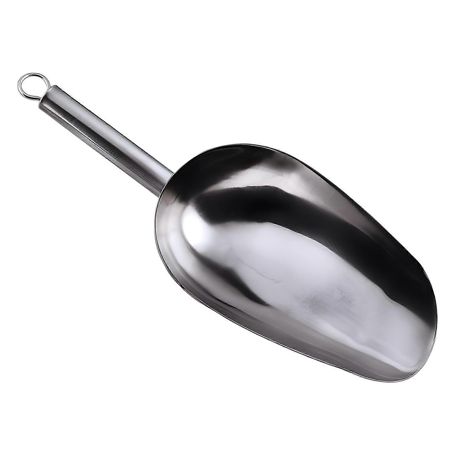 Stainless Steel Scoop RustResistant Thickened Build for Flour Sugar Multipurpose Kitchen Use
