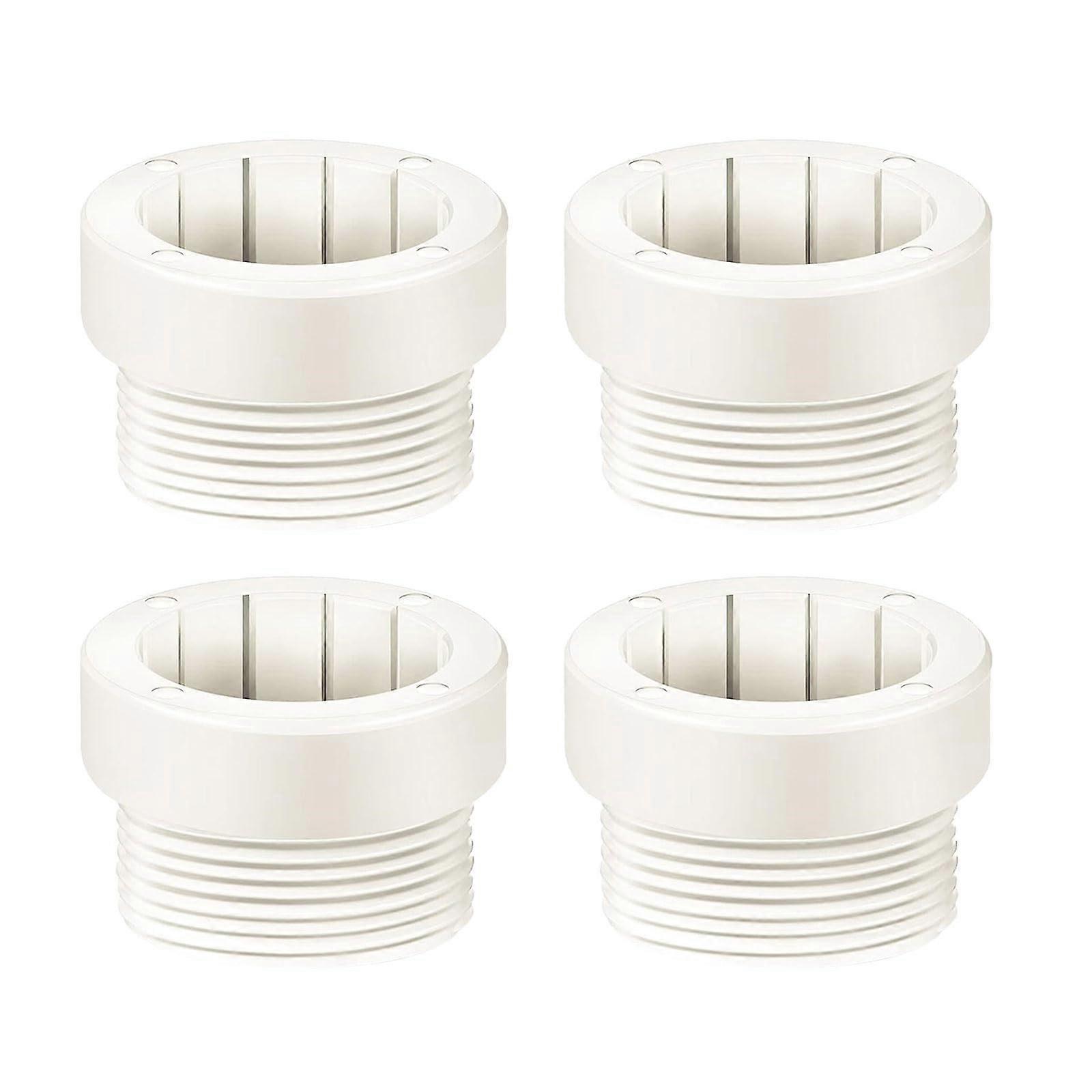 4Pcs Pool Umbrella Stabilizer Adapter Sleeves, Durable ABS Threaded Umbrella Pole Sleeve for Outdoor Use
