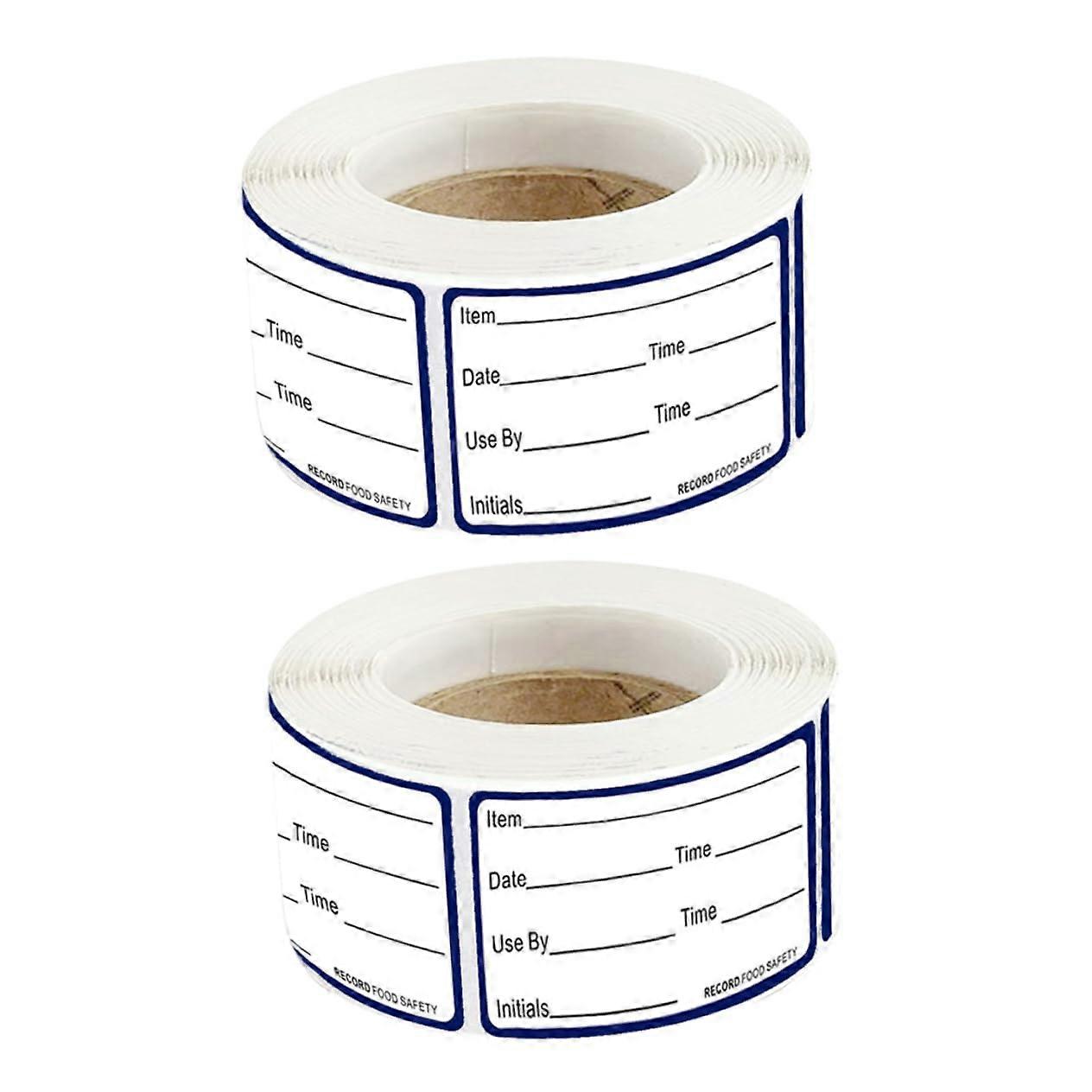 2 Rolls Writable Freezer Labels for Food Storage with Strong Adhesion and Easy Date Tracking