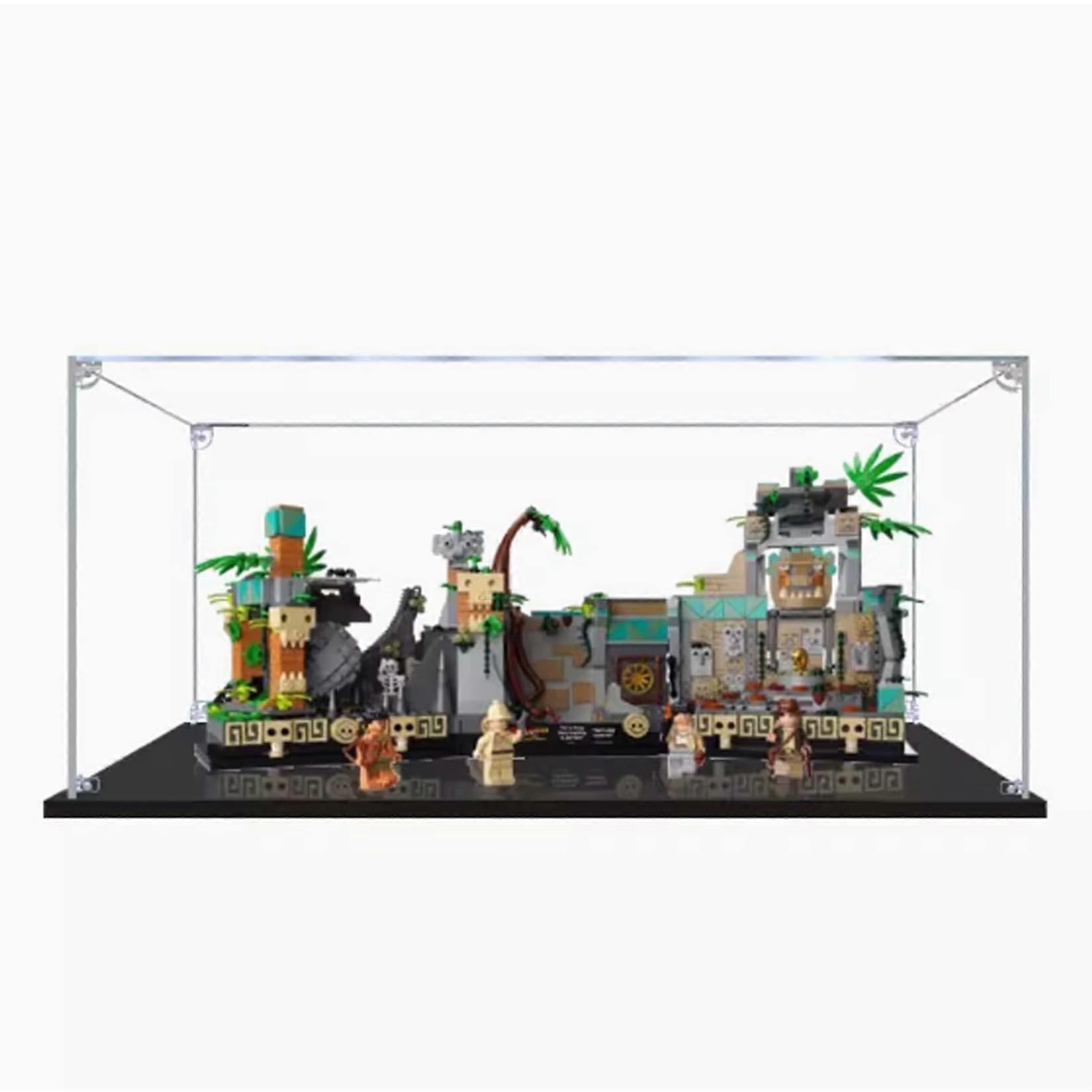 Display Case for  77015 Temple Model, Clear Acrylic Box with Dustproof Protection, 2mm