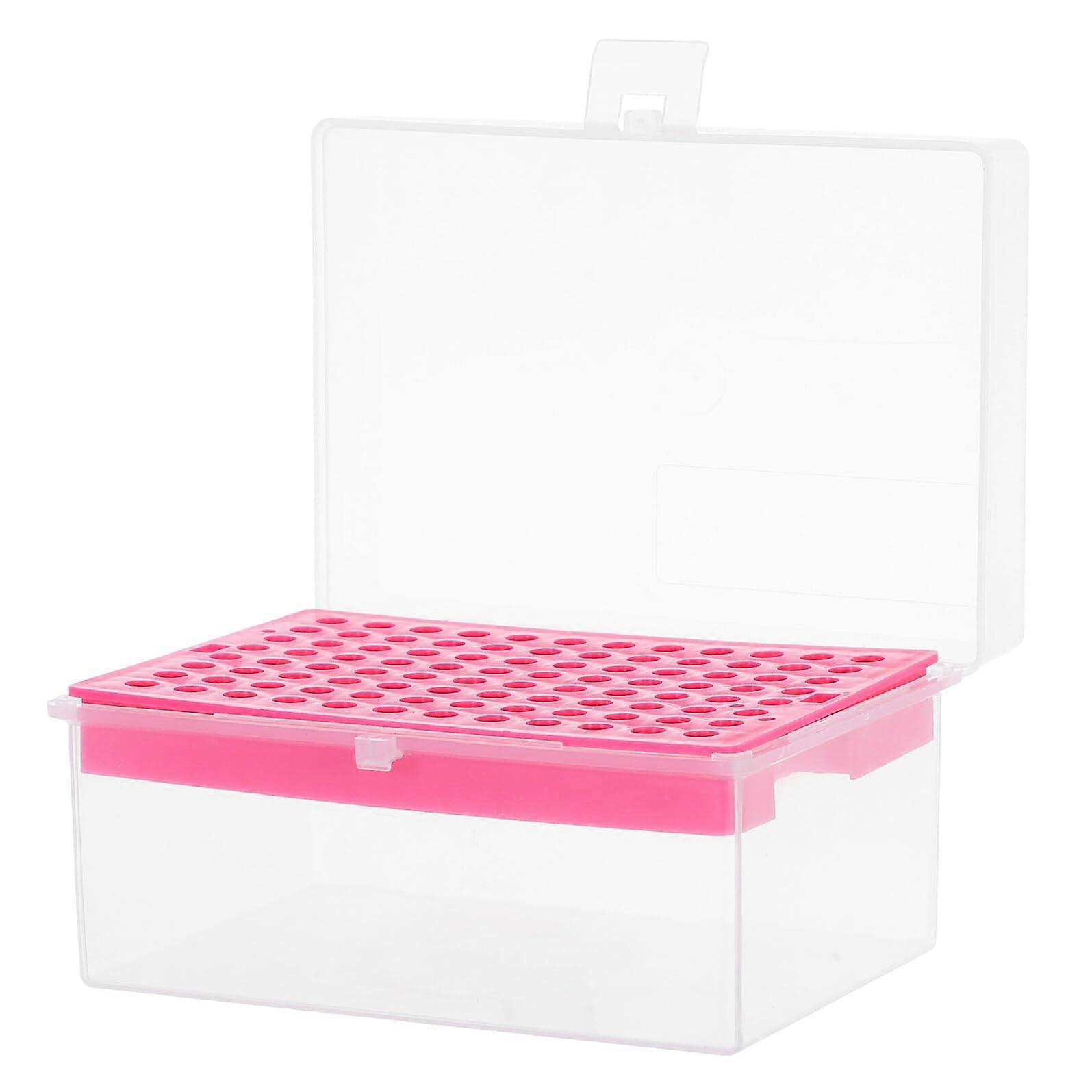 Pipette Tip Box with Transparent Lid, MultiCompartment Laboratory Holder for Organized Storage