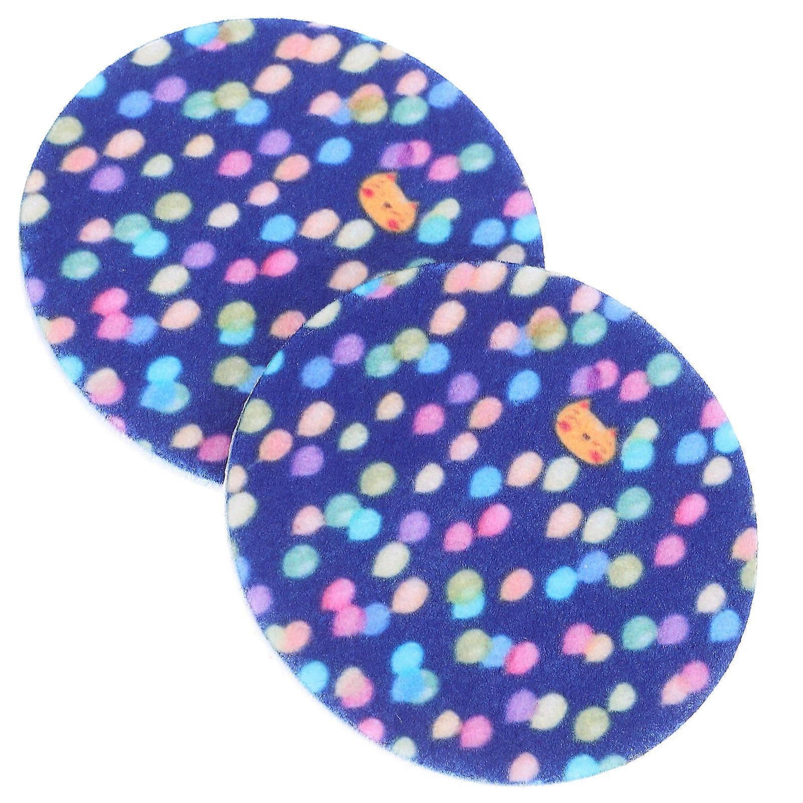 Car Cup Holder Placemat for Drink Stability 2Pcs Patterned Reusable Coasters