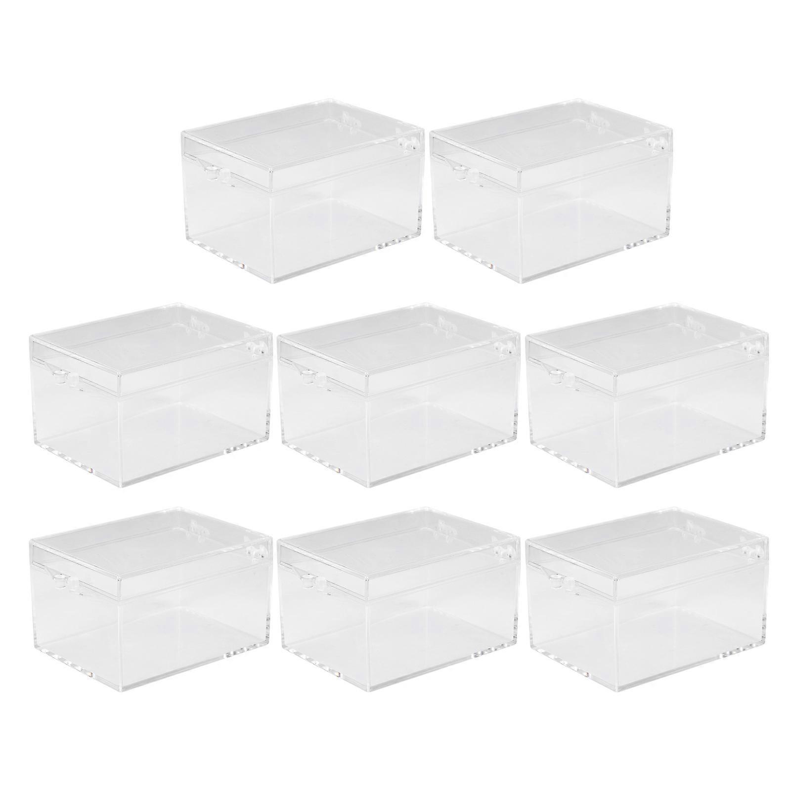 Miniature Specimen Box Specimen Displaying Boxes Shell Specimen Storage 5.5x4.2x3.2cm Storing Small Items 8Pack