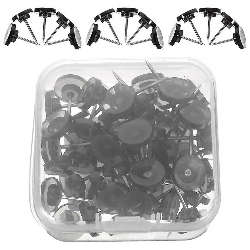 Black Cork Board Pushpins Thumbtacks for Decoration 1