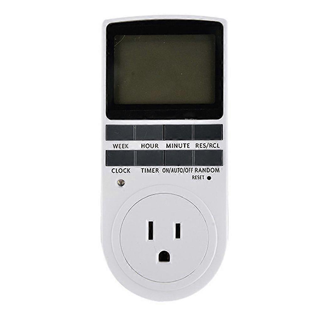 Intelligent Digital Temperature Controller US Switch Socket 120V 60Hz LCD Display Indoor Timing Power Switch