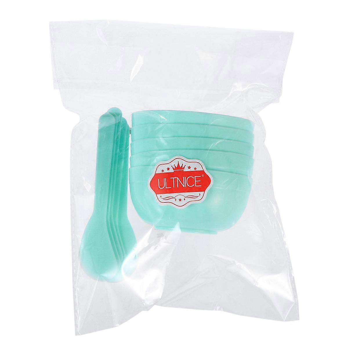 DIY Tools Crystal Mud Mixing Bowls for Clay Making 5Pcs Set