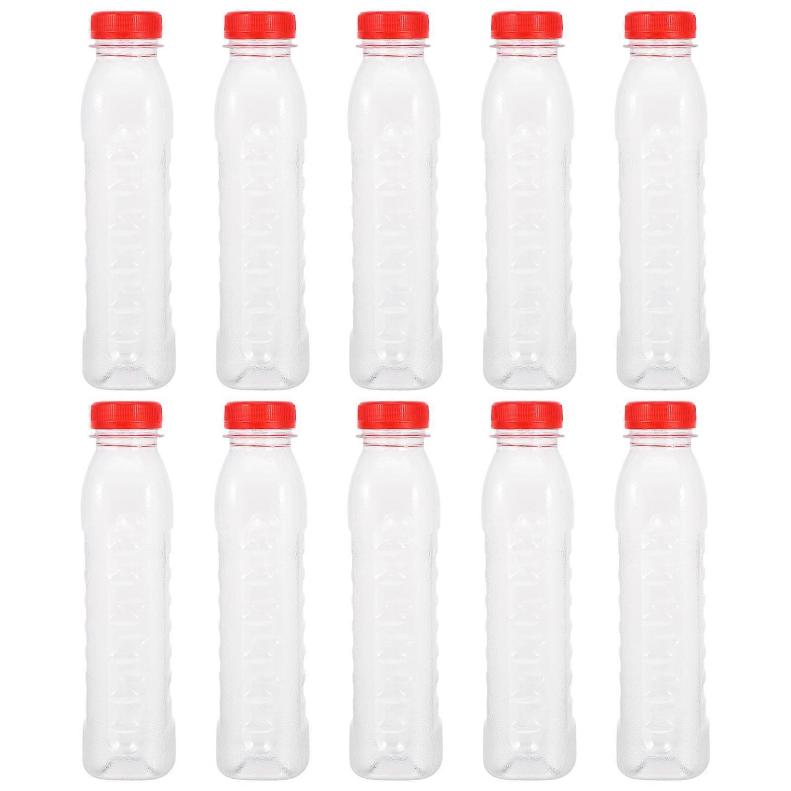 Transparent Juice Bottle for Drinking 10Pcs Containers
