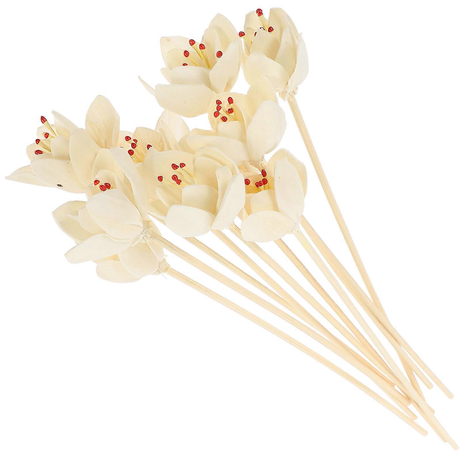 Flower Diffuser Sticks Chocolate Color for Aroma Diffuser Accessories 10Pcs