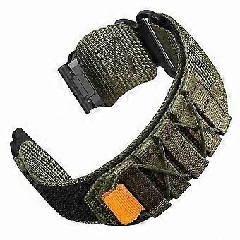 Garmin Fenix ​​8 7X 6X 5X 26 mm Schnellverschluss-Uhrenarmband aus Nylon mit Klettverschluss – Grau