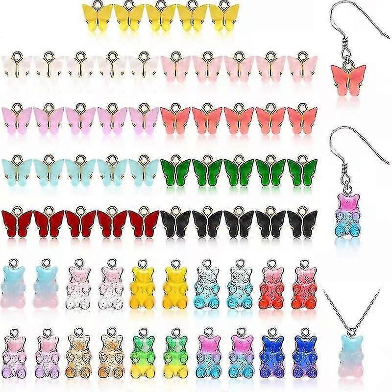 Gummy Resin Bear Charms Pendants